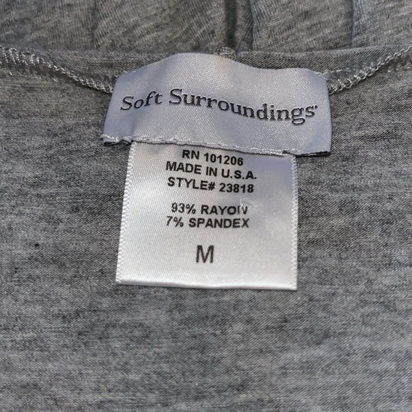 Soft Surroundings Jersey Knit Tunic Dress with Pockets | size Medium - Picture 5 of 5